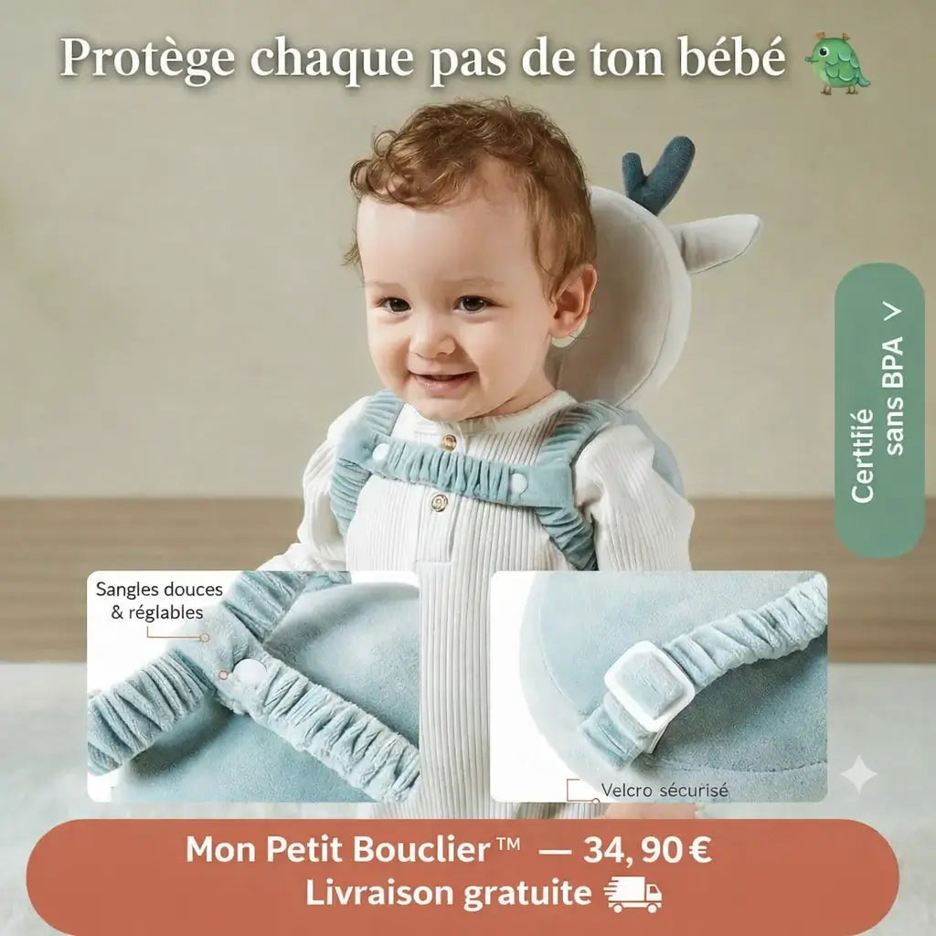 Mon Petit Bouclier™ — Coussin Anti-Chute Bébé